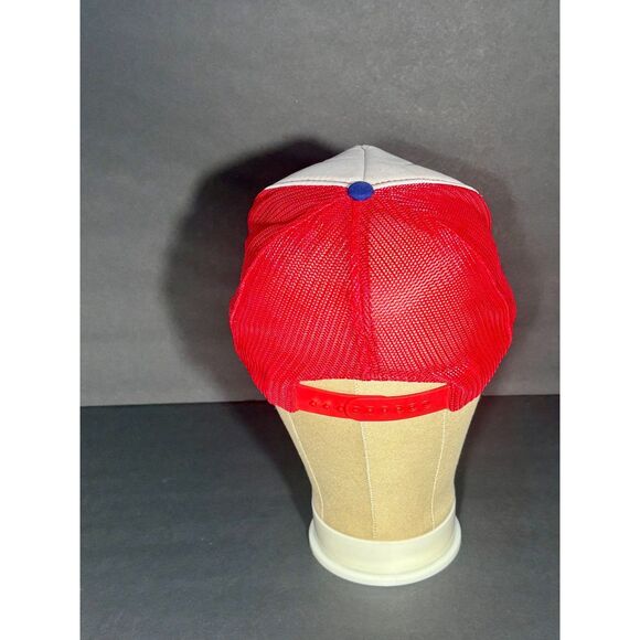 Vintage McDonald’s USA Olympics Trucker Hat Red White Blue Mesh Snapback - Picture 3 of 6